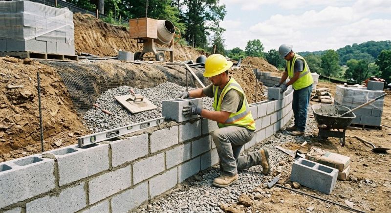Block Foundation Installation in Boston, MA
