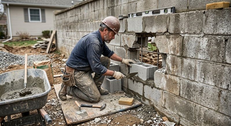 Block Wall Repair in Cleveland, OH