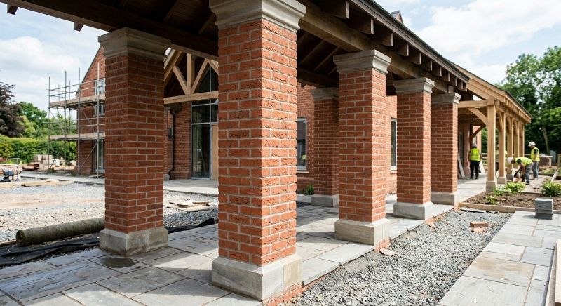 Brick Columns Installation in Stamford, CT