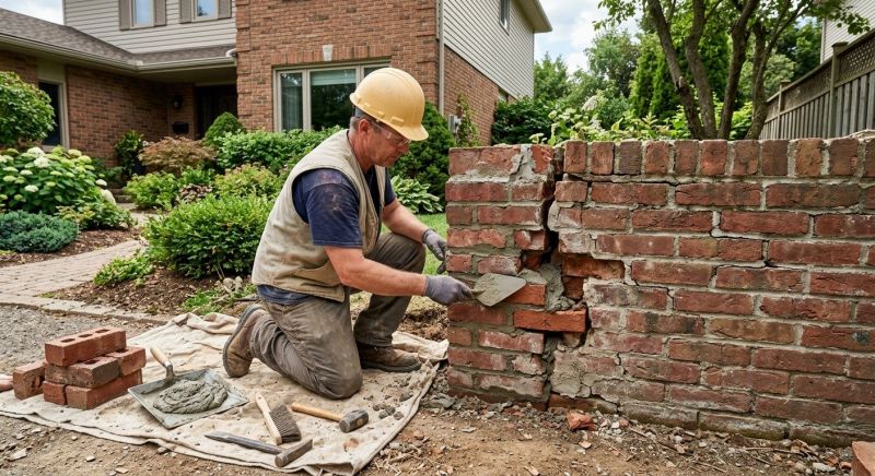 Brick Fence Repair in Cleveland, OH