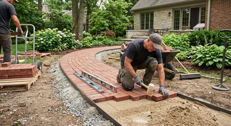 Brick Hardscape Installation in Danbury, CT
