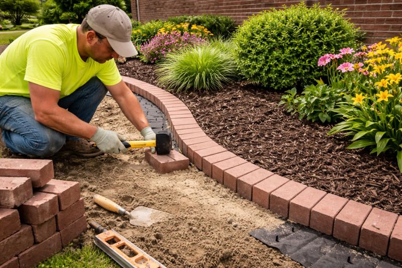Brick Hardscape Installation in Providence, RI