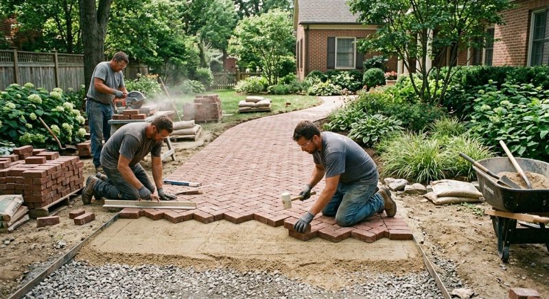 Brick Hardscaping Installation in Stamford, CT
