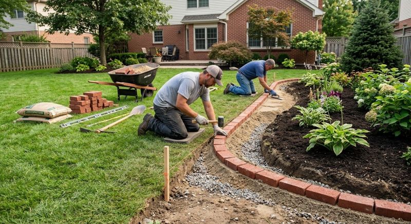 Brick Hardscaping Installation in Boston, MA