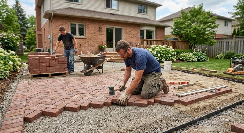 Brick Patio Installation in Boston, MA