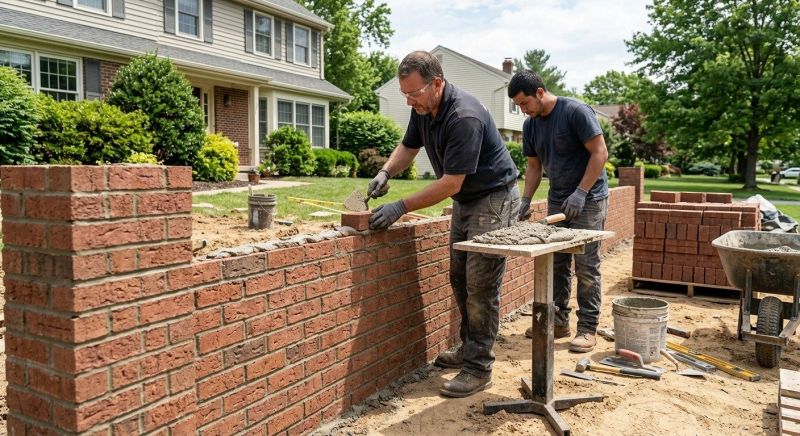 Brick Wall Construction in Worcester, MA