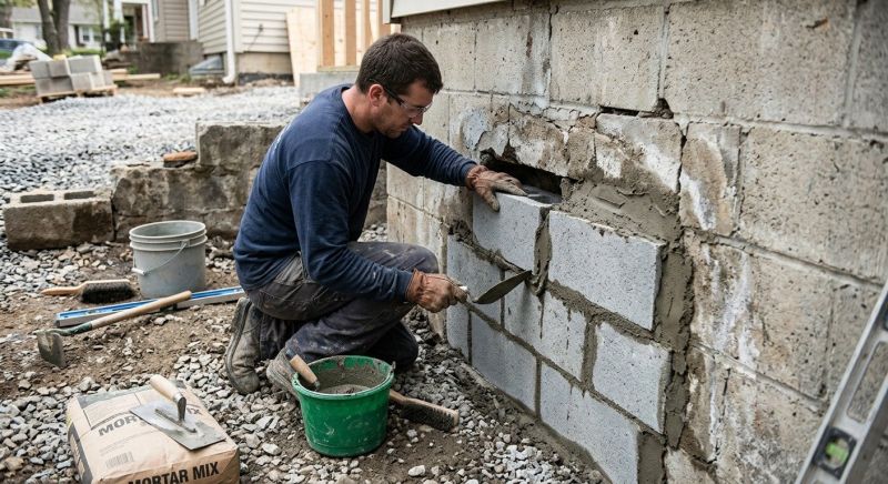 Cement Block Repair in Cleveland, OH