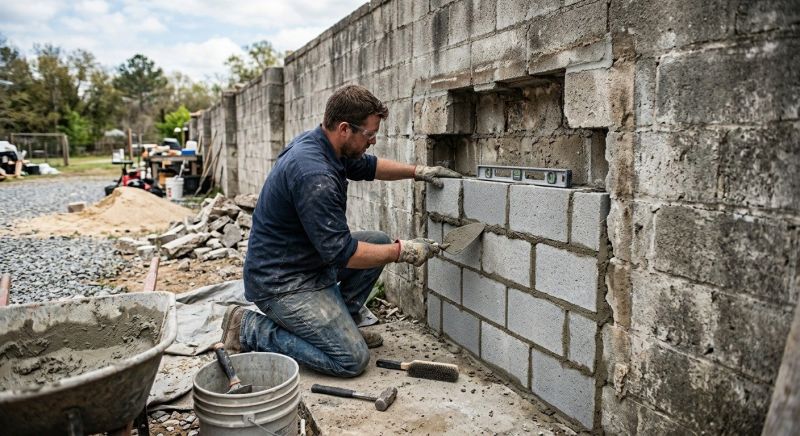 Concrete Block Repair in Cleveland, OH