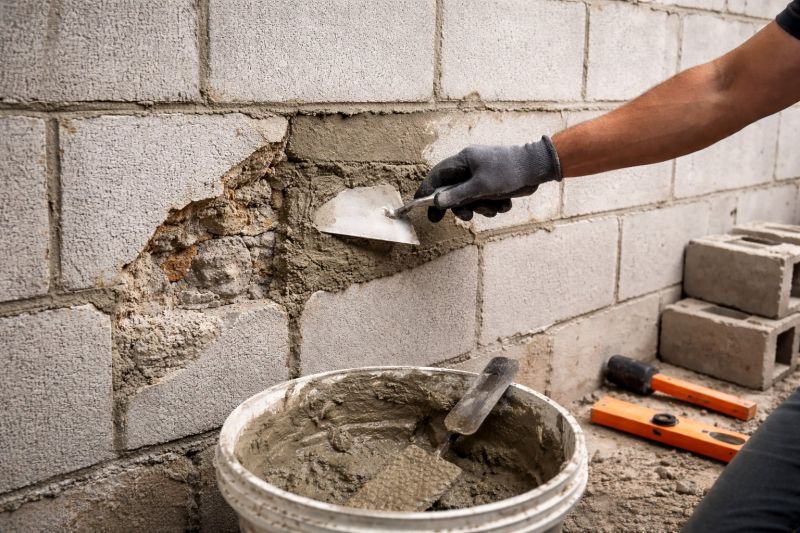 Concrete Block Wall Repair in Cleveland, OH