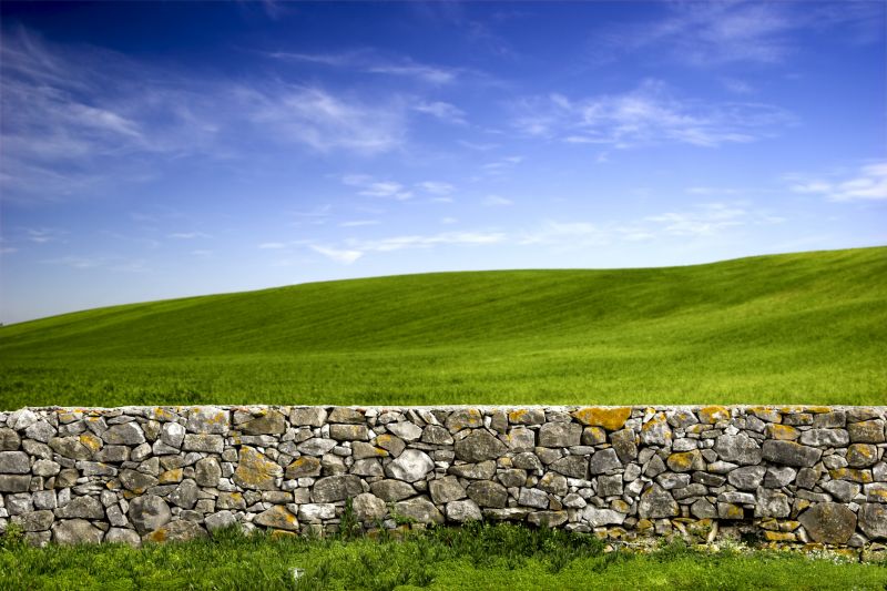 Stone Wall Hardscaping in Boston, MA