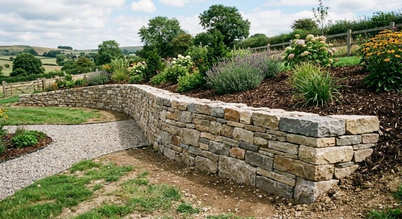 Stone Wall Replacement in Worcester, MA